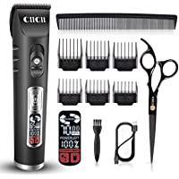 Los mejores  - Cortapelos Hombre- CIICII Máquina Cortar Pelo Profesiona (11Pcs Cordón-Inalámbrico-USB- 5-Velocidades-Recargable…